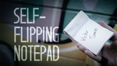 Self-Flipping Notepad (with DVD and Gimmick) by Victor Sanz