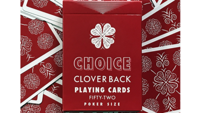 Choice Cloverback, Red Playing Cards