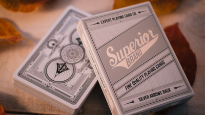 Superior Silver Arrow Playing Cards by Expert Card Magic Co