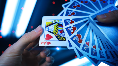 Cherry Playing Cards, Tahoe Blue by Pure Imagination - Image 5