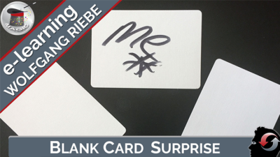 Blank Card Surprise by Wolfgang Riebe (Download)