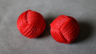 Monkey Fist Chop Cup Balls, 1 Regular and 1 Magnetic by Leo Smetsers