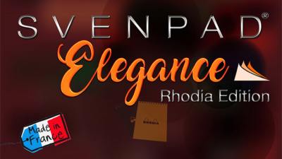 SvenPad® Elegance Rhodia® Edition, Single, Black Cover