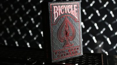 Bicycle Rider Back Crimson Luxe, Red Version 2 by US Card Magic Co