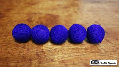 Crochet 5 Ball combo Set, 1 inch /Blue by Mr. Magic