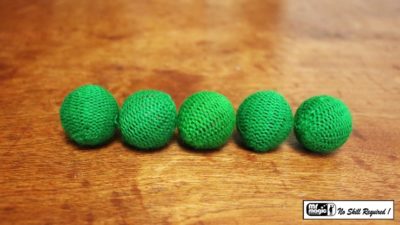 Crochet 5 Ball combo Set, 1 inch /Green by Mr. Magic