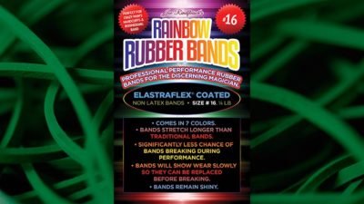 Joe Rindfleisch's SIZE 16 Rainbow Rubber Bands, Marcus Eddie - Green Pack by Joe Rindfleisch