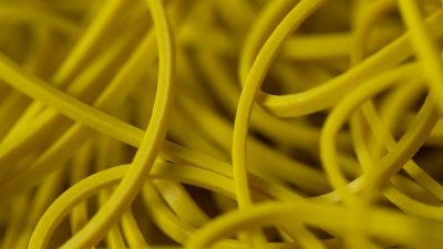 Joe Rindfleisch's SIZE 16 Rainbow Rubber Bands, Russell Leeds -Yellow by Joe Rindfleisch - Image 2