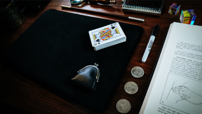 Suede Leather Small Pad, Black by TCC