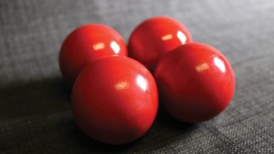 Wooden Billiard Balls, 1.75 inch Red by Classic Collections - Image 2