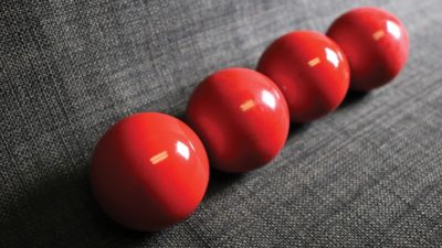 Wooden Billiard Balls, 1.75 inch Red by Classic Collections - Image 3