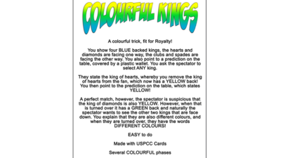 Colorful Kings, Gimmick and Online Instructions by Vinny Sagoo - Image 2