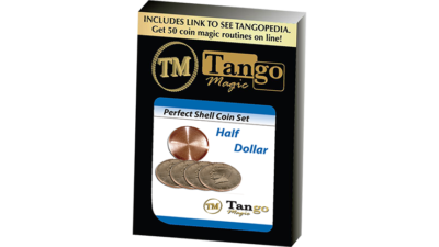 Perfect Shell Coin Set Half Dollar, Shell and 4 Coins D0201 by Tango Magic