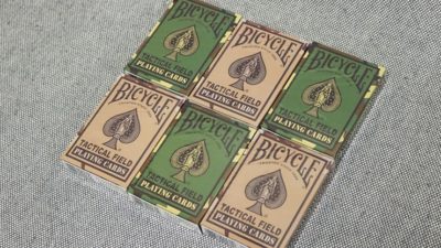 Bicycle Tactical Field Green Camo/Brown Camo, 6 Decks by US Card Magic Co