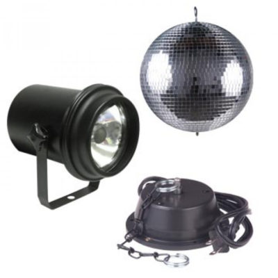 ADJ Mirror Ball 12" Package M-100L