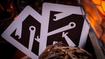 Sinis, Raspberry and Black Playing Cards by Marc Vento - Image 4