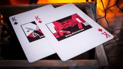 Sinis, Raspberry and Black Playing Cards by Marc Vento - Image 5
