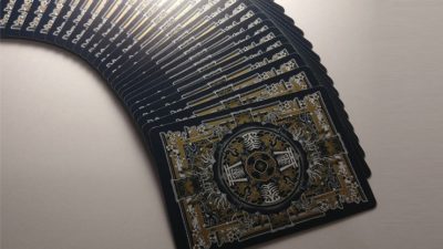 Sumi Kitsune Myth Maker, Blue Craft Letterpressed Tuck Playing Cards by Card Experiment - Image 3
