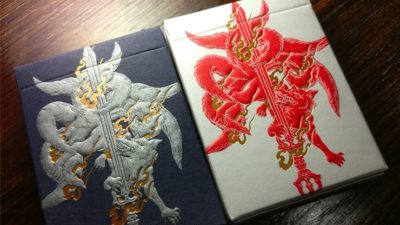 Sumi Kitsune Myth Maker, Blue Craft Letterpressed Tuck Playing Cards by Card Experiment - Image 5
