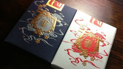 Sumi Kitsune Myth Maker, Blue Craft Letterpressed Tuck Playing Cards by Card Experiment - Image 6