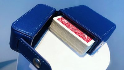 MAZE Leather Card Case, Blue by Bond Lee - Image 6