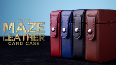 MAZE Leather Card Case, Blue by Bond Lee
