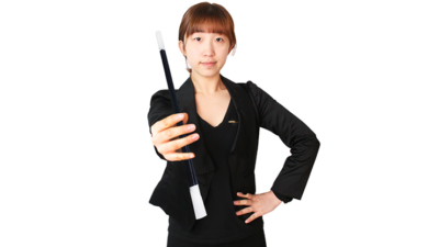 Appearing & Vanishing Wand, Black by JL Magic