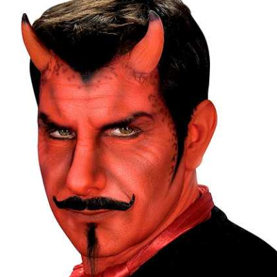 Devil Horns Latex Appliance (Small) Painted