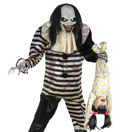 Animated 7' Sweet Dreams Clown Prop