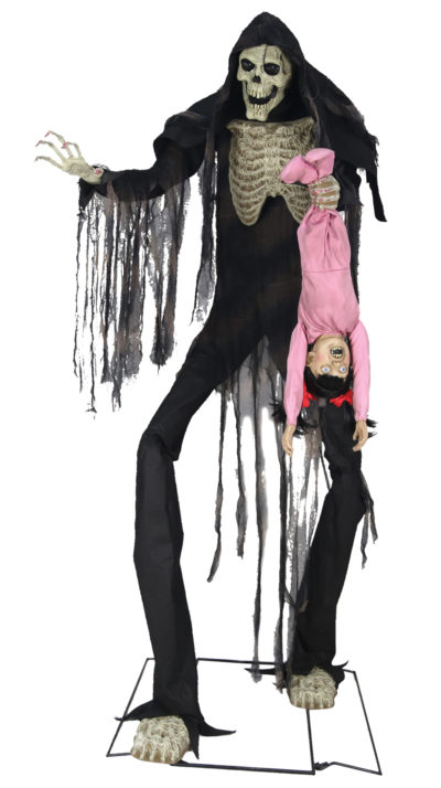 Animated Towering Boogey Man with Kid Prop - Image 2