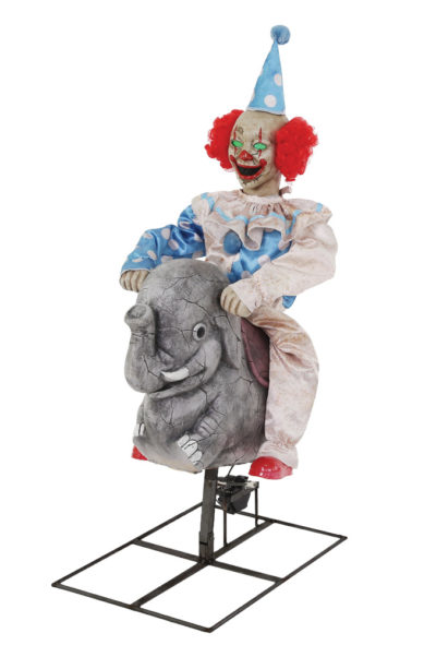 Animated Rocking Elephant Clown
