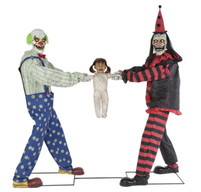 Animated Clown Tug Of War Prop Red