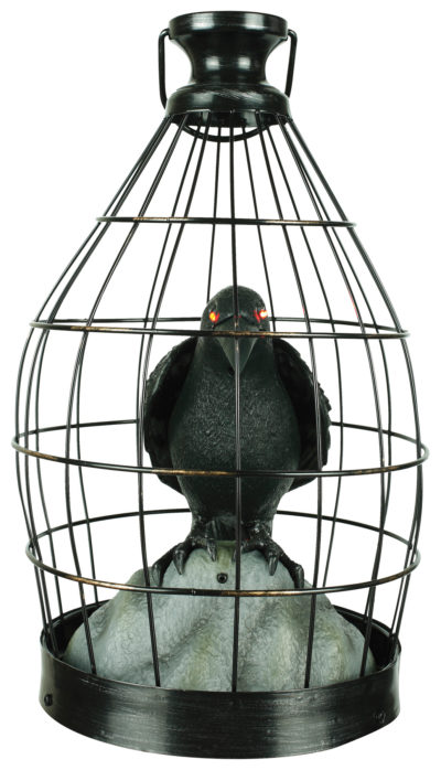 Animated Crow In Cage