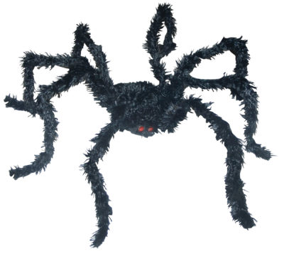 8" Light-up Spider Long Hair