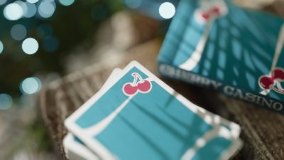 Cherry Casino, Tropicana Teal Playing Cards by Pure Imagination Projects - Image 3