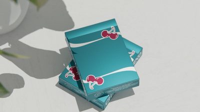 Cherry Casino, Tropicana Teal Playing Cards by Pure Imagination Projects