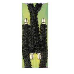 Black Sequin Suspenders
