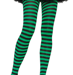 Black and Green Stripped Tights