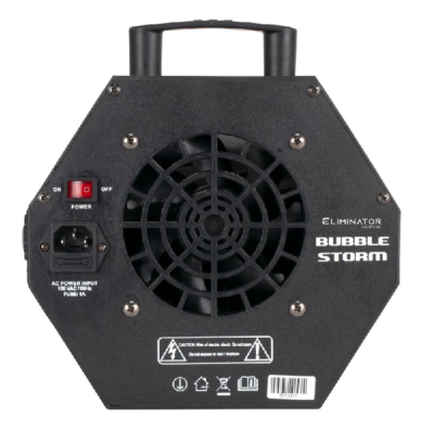 Eliminator Lighting Bubble Storm Bubble Machine Back Side