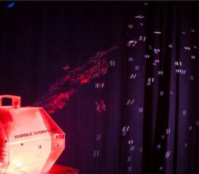 Eliminator Lighting Bubble Storm LED Bubble Machine Red