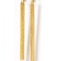 old 70's Style Chain Disco Earrings a