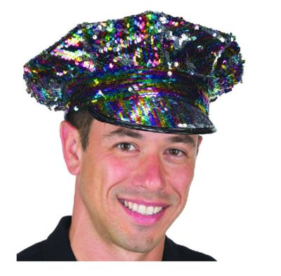 Military Multi Color Sequin Hat