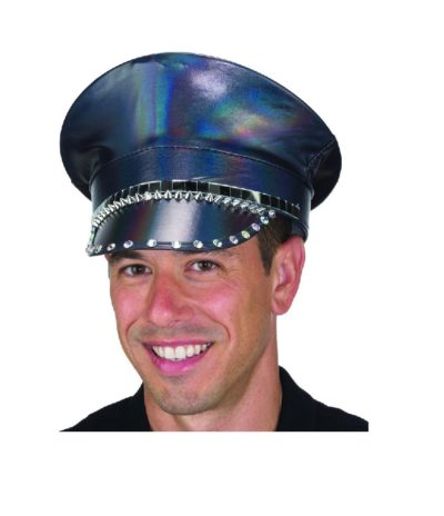 Police Hat - Navy With Spikes