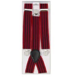 Red And Blue Stripe Suspenders