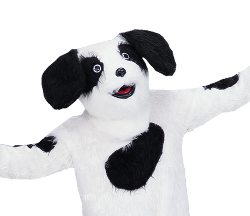 Sheep Dog Mascot Costume h