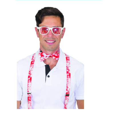Sun Glasses Suspenders With Blood Set