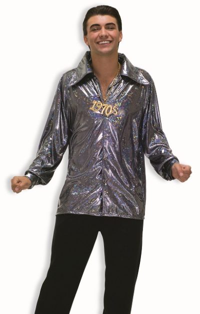 Mens Shirt - Silver - Image 2