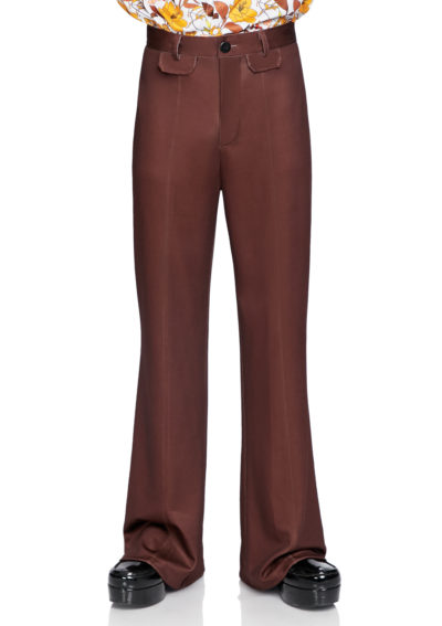 men's bell bottom brown pants