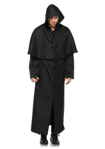 Hooded Cloak - Black - Image 3