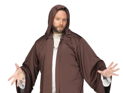 Hooded Robe - Brown